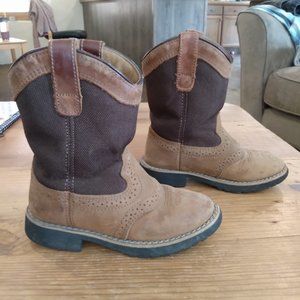 Leather cowboy boots